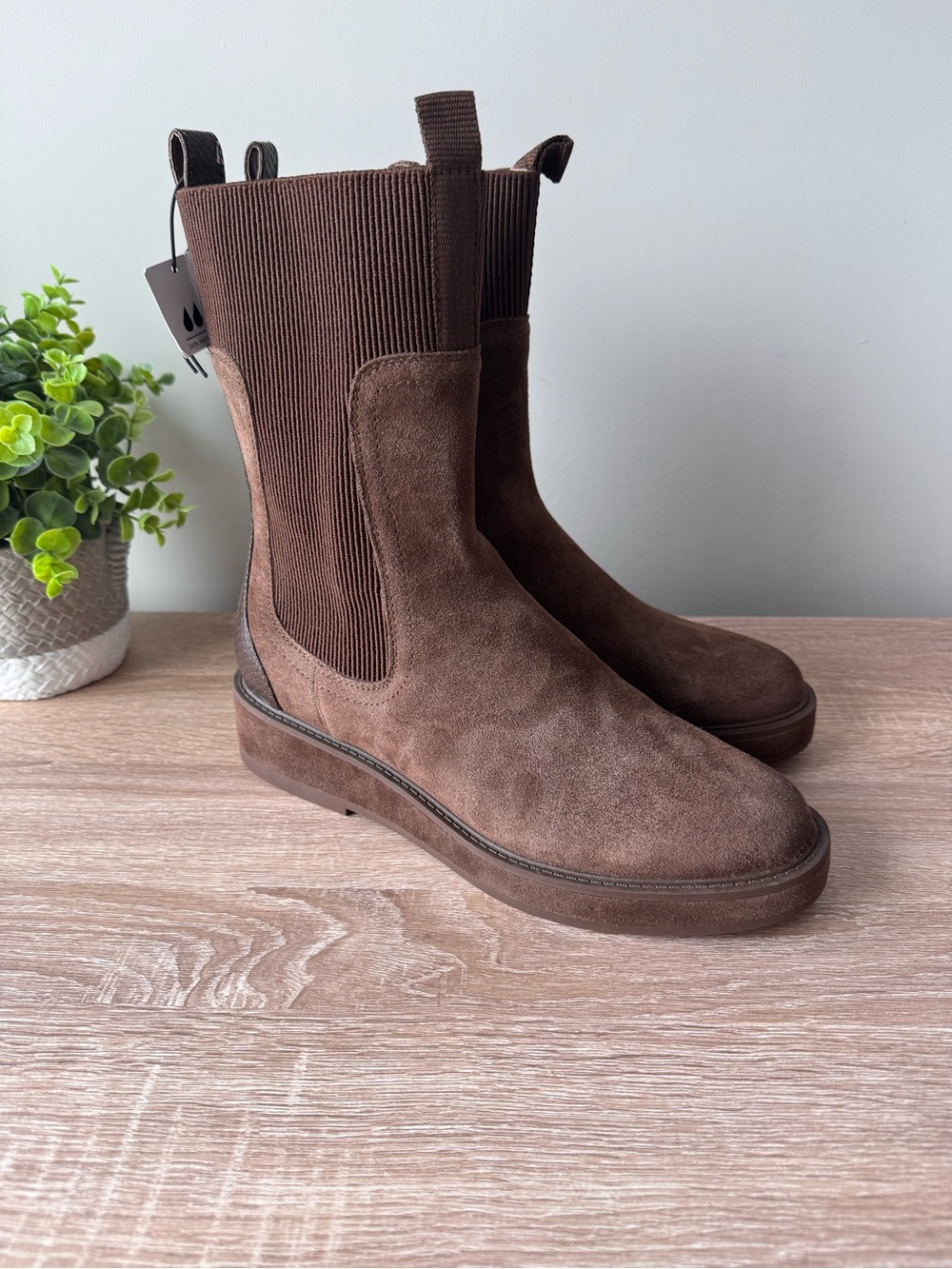 BRAND NEW Dolce Vita Elyse H2O Cocoa Suede 9.5 size